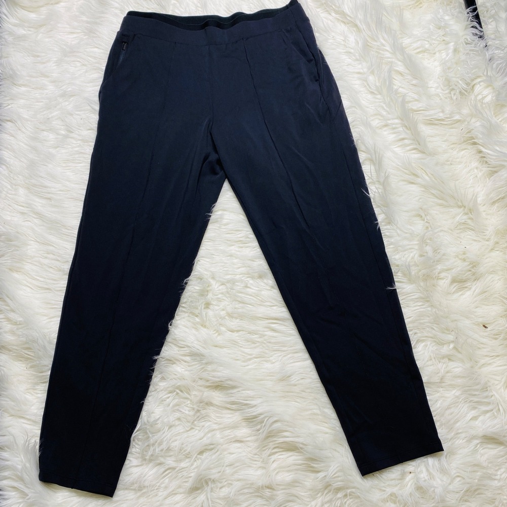 Athleta Pant Womens Small Venice‎ Pintuck Stretch Workwear Elastic Waist Ankle